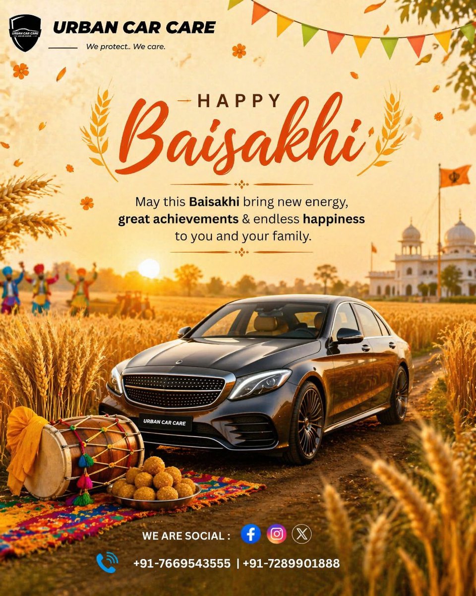 urbancarcar's tweet photo. Happy Baisakhi! 🌾✨
Wishing you happiness, success, and a season full of blessings!

#Baisakhi #HappyBaisakhi #FestiveMood #GoodVibes #CelebrateLife https://t.co/vSFMhkKPci