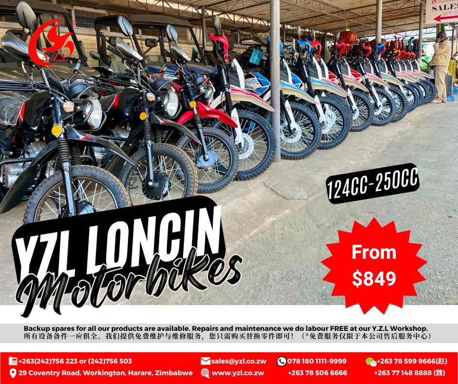 YWholesalers's tweet photo. 😃124CC -250CC MOTORCYCLES AVAILABLE IN STOCK!!‼

#YZLWholesalers #farming #mining #industrial #electrical #motorcycles #motorbikes #yzlmotorbikes #twowheemotorbikes #twowheelbikes #bikes #offroadbikes #scooters #twowheelmotorcycles #motorbikeaccessories

GET IN TOUCH TODAY!! https://t.co/UlNyoZVsHj