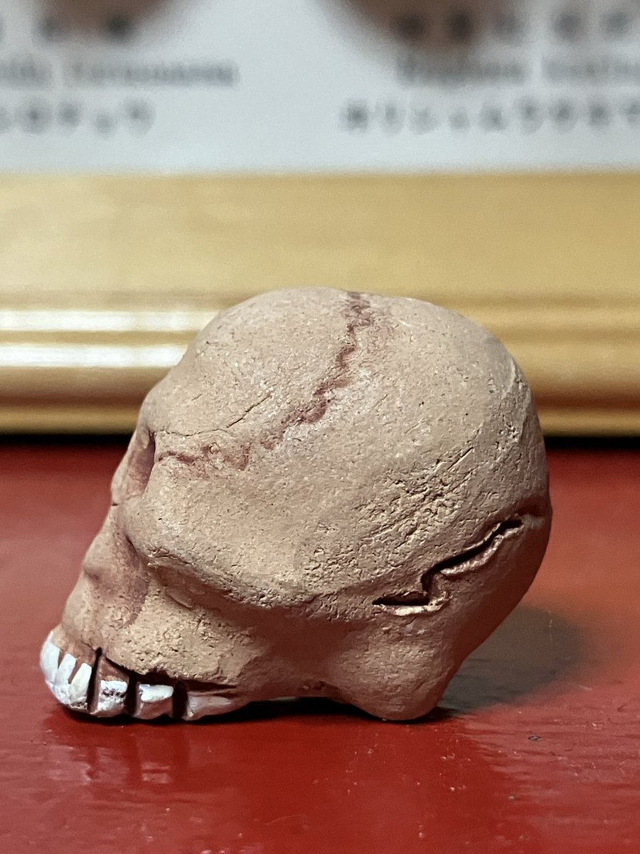 hakuchuum_osaka's tweet image. 髑髏
素焼きの髑髏
高さ約2.5cm
2000円です。
通販ご希望の方はDMください。

#髑髏
#skull