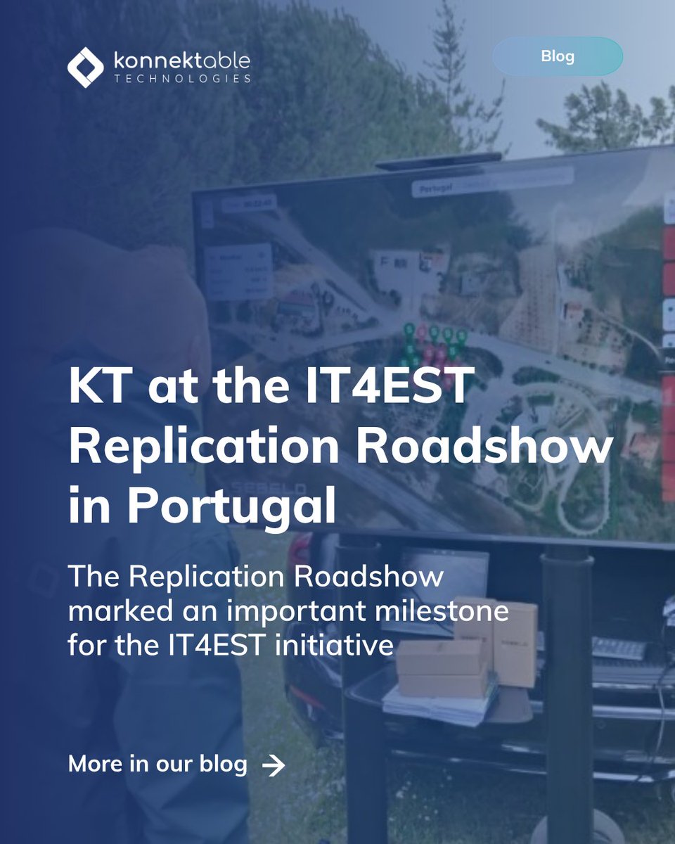Konnektable's tweet image. In March, the IT4EST Replication Roadshow in Portugal brought partners together to exchange knowledge, share innovation, and strengthen collaboration on forest management and wildfire risk prevention. 🌲🔥

Read more in our blog post: bit.ly/48o3S6V 
 
#IT4EST