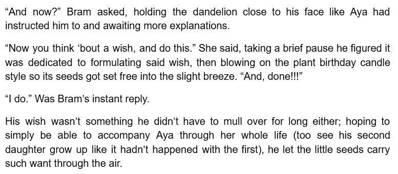 frankenjoly's tweet image. bram &amp;amp; aya + dandelions
#bsd #bram #aya