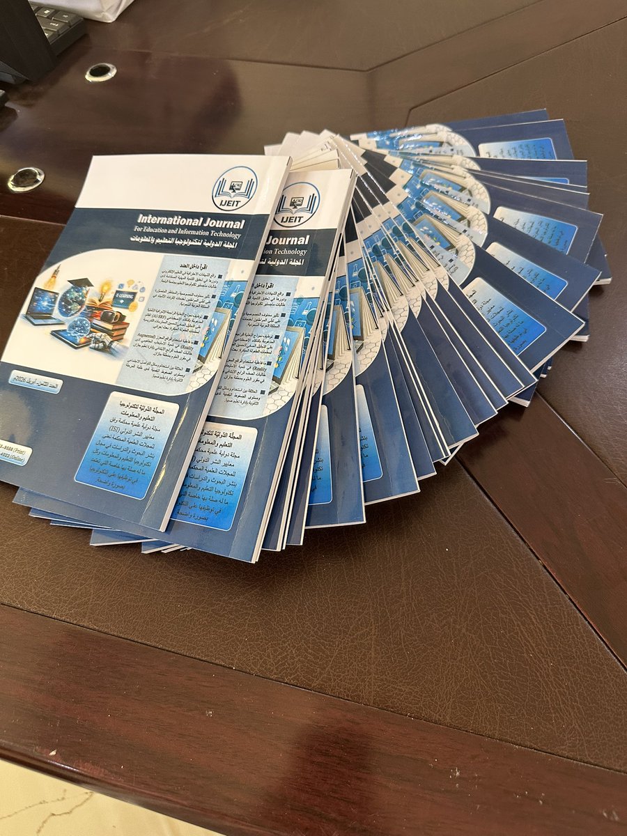 📌 توظيف نموذج التغذية الراجعة الإشرافية التأملية المدعومة بالذكاء الاصطناعي 
أ. دلال رجاء الله عبدالله الحارثي 
#بحث_منشور في العدد 8

 #المجلة_الدولية_لتكنولوجيا_التعليم_والمعلومات 
رابط العدد 

kefeac.org/digitallibrary…

لنشر الابحاث 👇

kefeac.org/registermagazi…

#النشر_العلمي