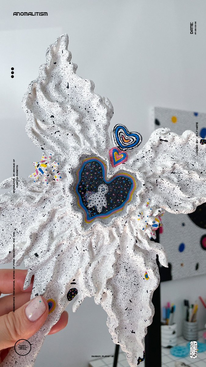 Anomalit1's tweet image. Gm Fam 🌱
*Some images presented here show generated visual environments of Planet An.
These visual reconstructions are created from physical artifacts as part of the research process, allowing the objects to be placed back into the speculative environment from which their