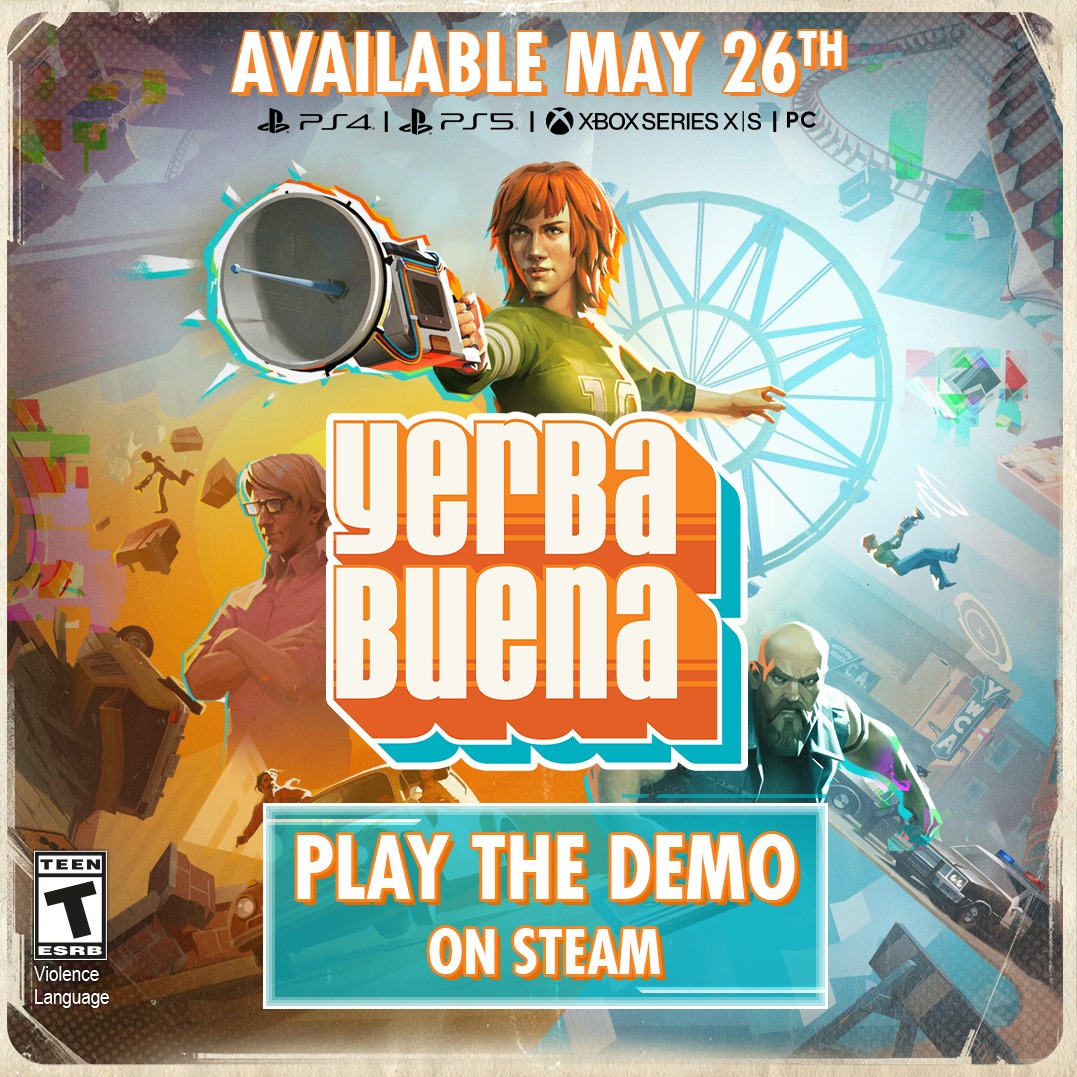 Focus_entmt's tweet photo. Save San Francisco from ruin in Yerba Buena!
Play as Barb, a young NPC in an abandoned game, and solve clever puzzles by copy-pasting the world around you with the Oscillator.
Demo until May 26.