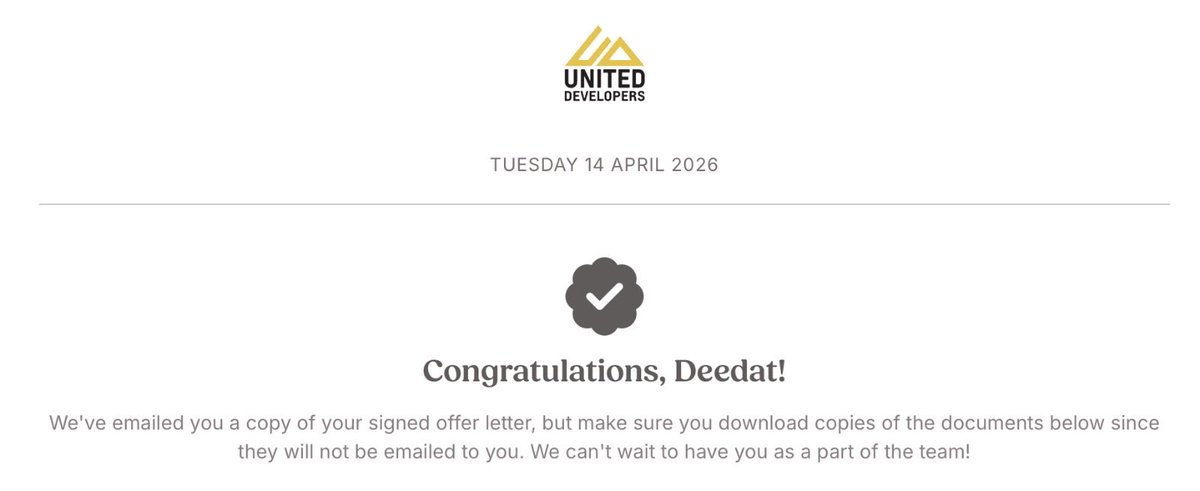 RealDeedat's tweet photo. Embarking on a New Journey ✨
#UnitedDevelopers https://t.co/H43V3DYUHB