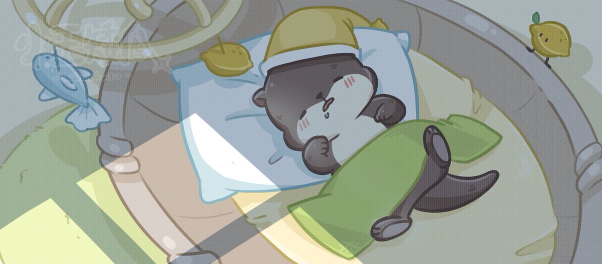 qq_yu___'s tweet photo. #委託展示 #委託 #繪圖委託 #插圖
笨蛋水獺（檸茶）的橫幅小插圖 https://t.co/3UtU0WPjrh