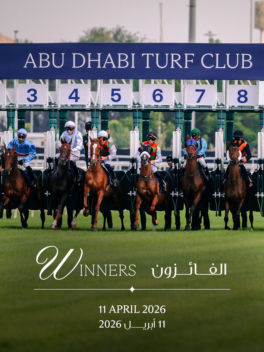 adturfclub's tweet photo. Here are the winners of Race Meeting 16, the final race of the season.
The next chapter of Abu Dhabi Turf Club is around the corner. Stay tuned for more.
#RideTheRhythm #ADTC #AbuDhabiTurfClub https://t.co/DVkvkDzyGD