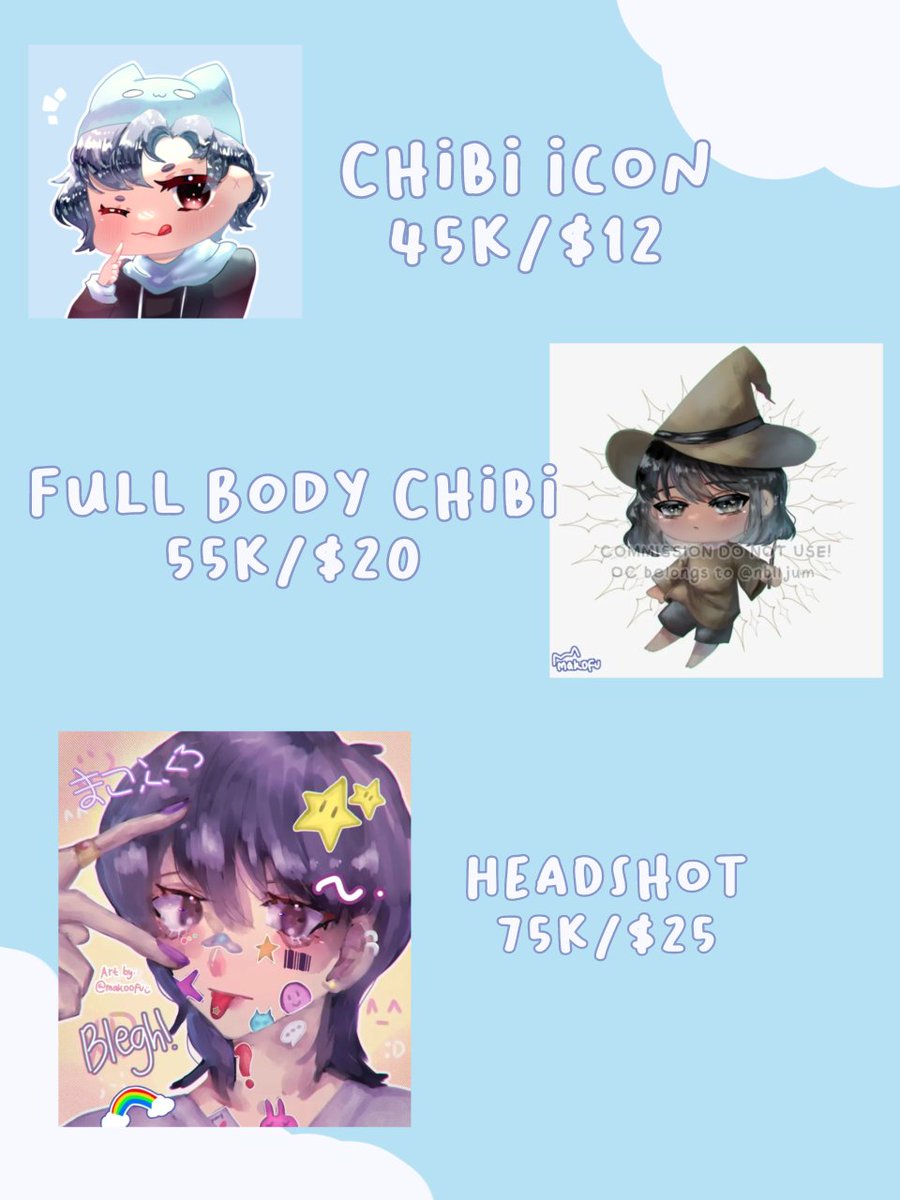 makofu's tweet photo. Makoofu's commission info <3
#artcommission https://t.co/9egHPi7SLu