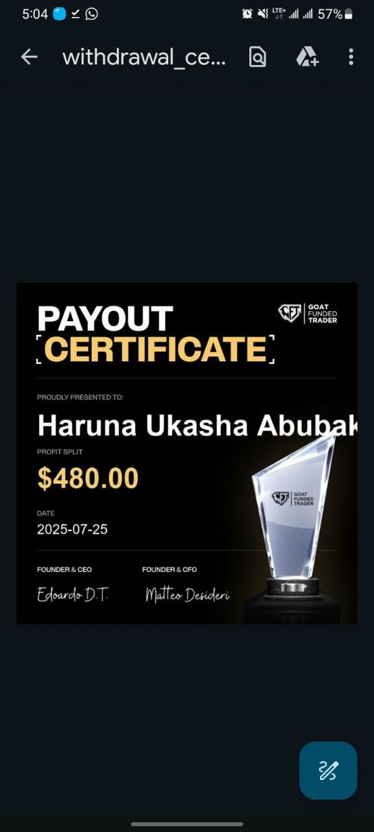 Signal_Surfer's tweet photo. Real traders. Real profits. Real results.

Shoutout to our CEO @EdwardXLreal and the team at @GoatFunded https://t.co/ju691Xasi1