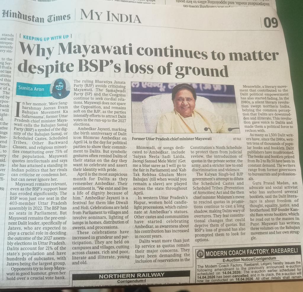 overto's tweet photo. She dwarfs others in appeal despite BSP on downslide https://t.co/0dsv9RRAg8