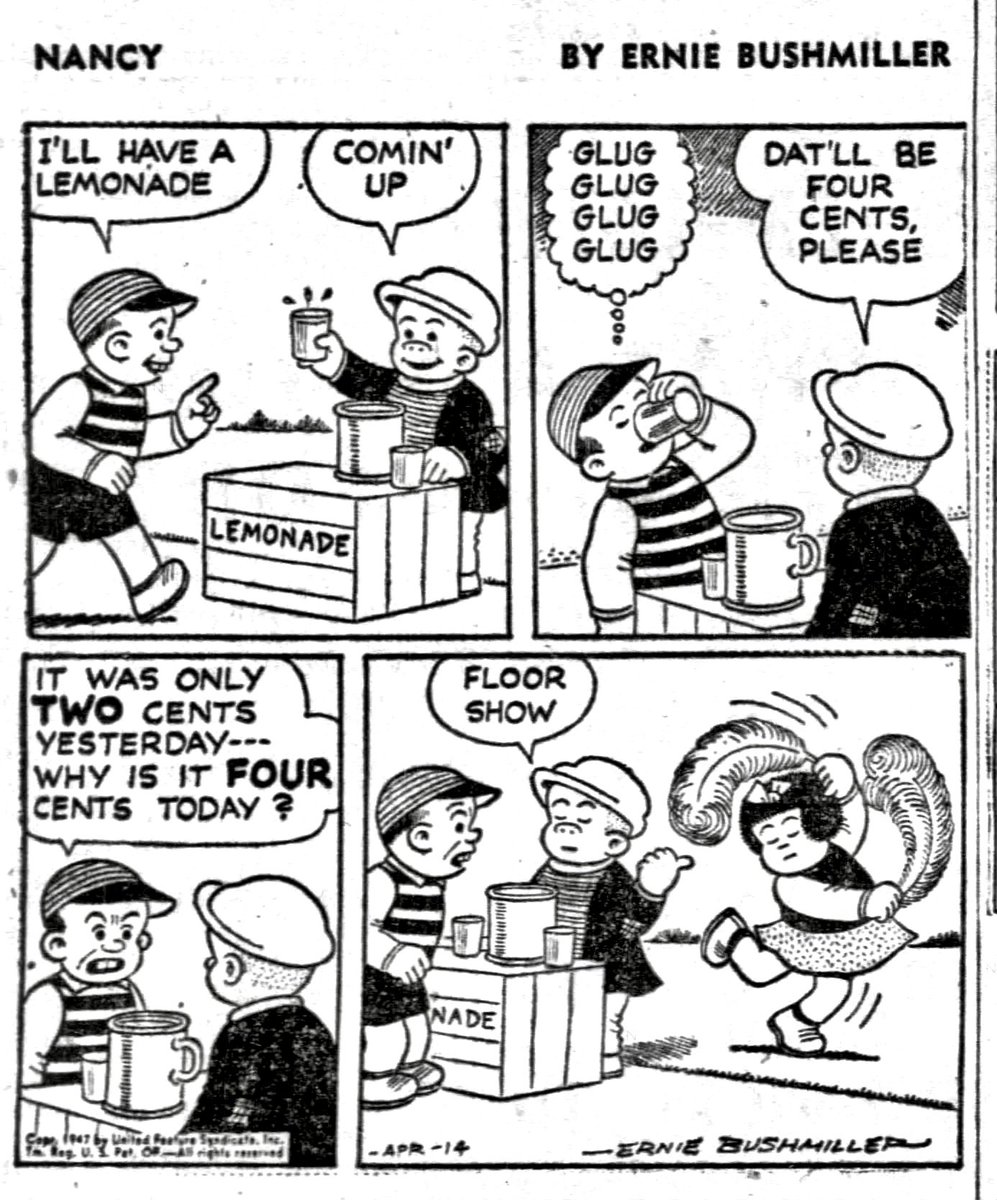 Nancy Comics by Ernie Bushmiller tweet media