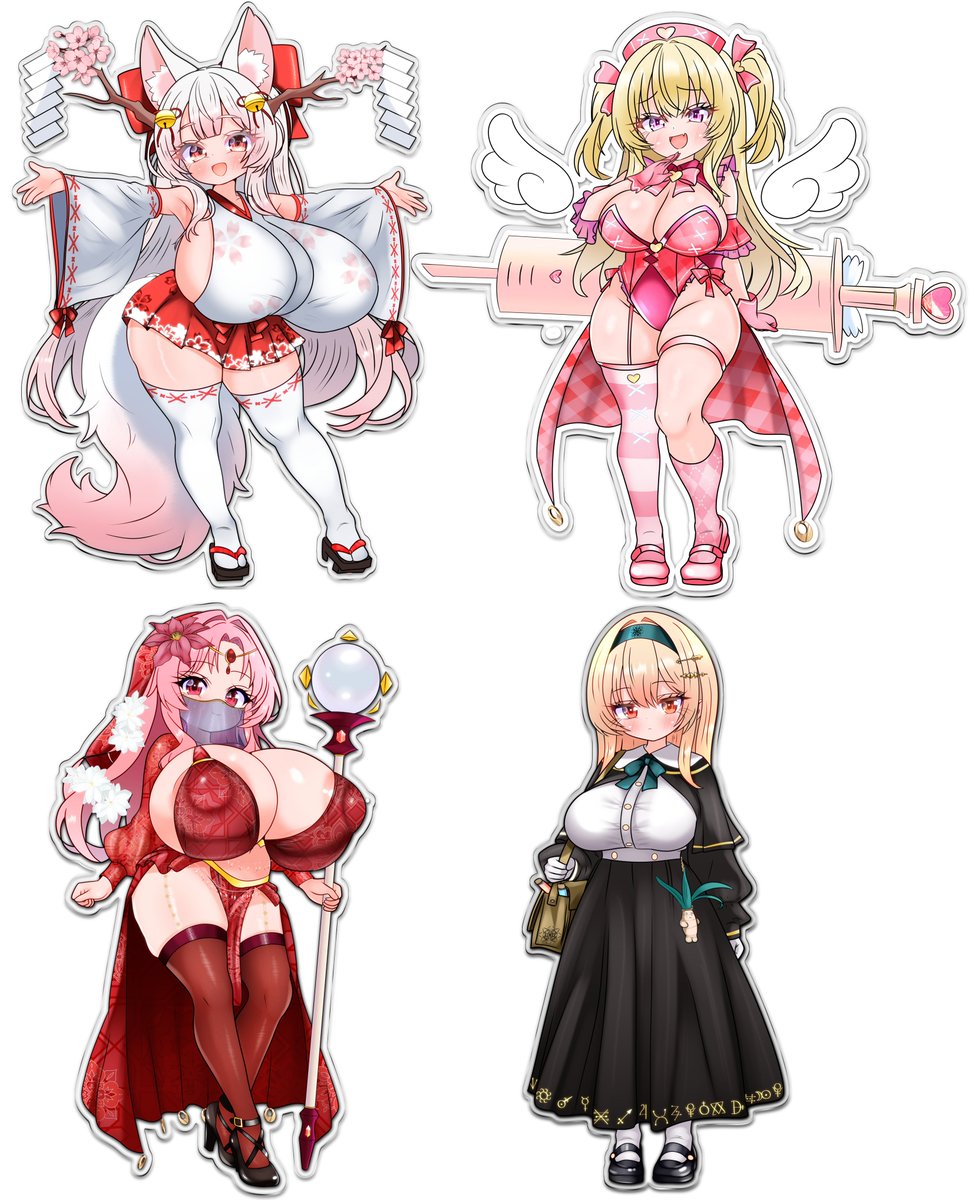 これはキャラデザした子のアクキー風加工したやつなんですけど、実際自分の絵でつくりたいなあって思ってるんですよね 