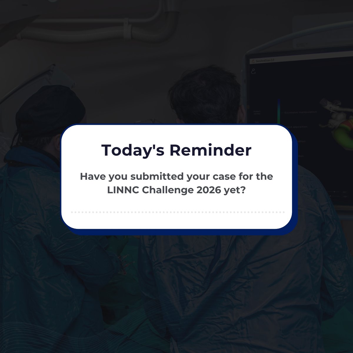 SimAndCure's tweet photo. Have you submitted your case for the LINNC Challenge 2026 yet?
Showcase your expertise with pEGASUSHPC Chance to present at LINNC ParisSimulation can bring additional perspective to your case📅 April 15
https://t.co/4hOZXmSkkx
@LINNConline https://t.co/R8FTyUdbkQ