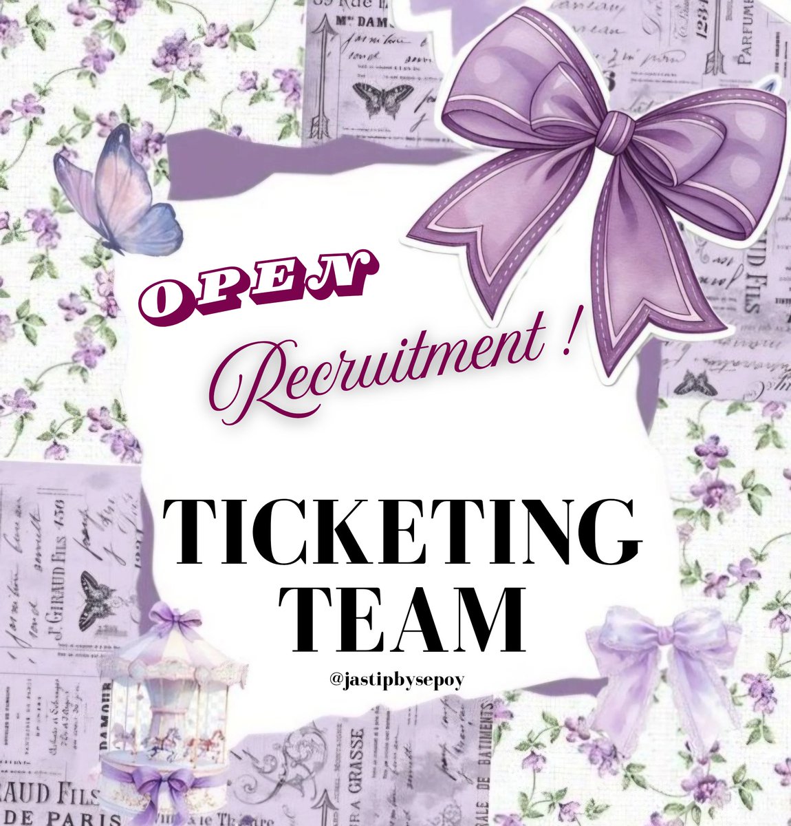 I_EN_U's tweet image. WE ARE HIRING
TICKETING TEAM / TEAM WAR @jastipbysepoy 

yg butuh kerja freelance yukk, diutamakan yg berpengalaman dalam war tiket yaaa 

#zonauang #freelance