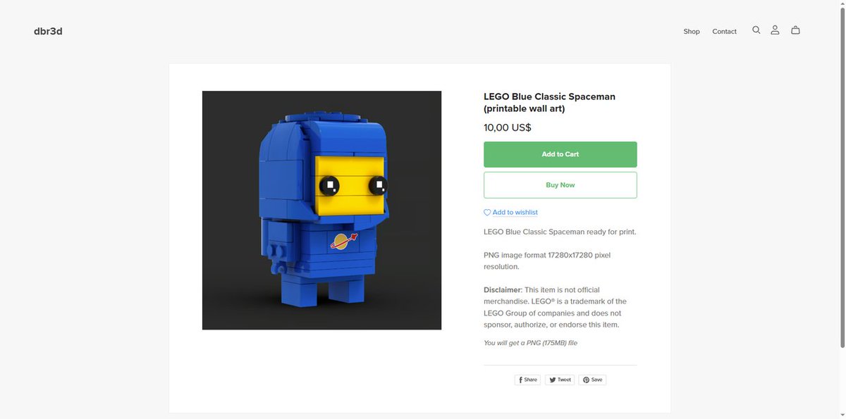voxel_pacman's tweet image. Nostalgic LEGO Blue Spaceman printable art! High-res PNG, instant download. Perfect for LEGO fans &amp;amp; retro decor.
payhip.com/b/kdylU

#LEGO #ClassicSpace #PrintableArt #DigitalDownload #dbr3d #payhip