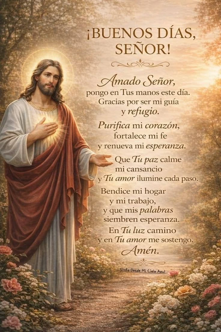 jalisco52's tweet image. Padre Celestial ponemos en tus manos este día, gracias por ser nuestro guía y refugio. Purifica nuestros corazones, fortalece nuestra Fe y renueva nuestra esperanza