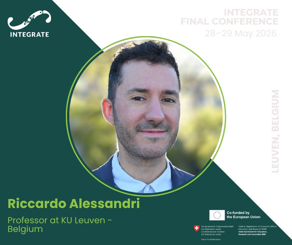 IntePathfinder's tweet image. 🟢INTEGRATE Final Conference in Leuven | 28–29 May 2026
📷We are pleased to announce that Prof. Riccardo Alessandri, from #KULeuven will join the event as a speaker in the session dedicated to the modelling and simulation of soft materials.
Discover more: urly.it/31f46t