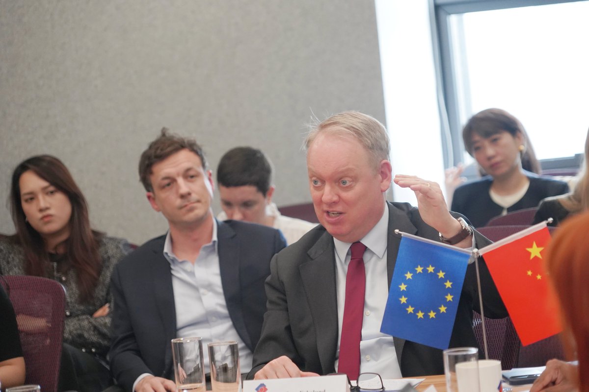 EuropeanChamber's tweet photo. “Amid an increasingly turbulent global environment, China is well placed to leverage its strengths and demonstrate to it key trading partners, like the EU, that it can be relied upon as a sourcing destination for critical goods,” said President Jens Eskelund [3/4] https://t.co/eFrnlxAgTQ