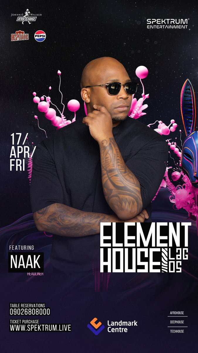 spektrumng's tweet image. NAAK

From Port Elizabeth to the world.

NAAK’s journey into Afro house has become more intentional over time, deep, spiritual and rooted in culture.

April 17th, he makes his Lagos debut at Element House.

spektrum.live

#ElementHouse
#HouseMusic
#AfroHouse