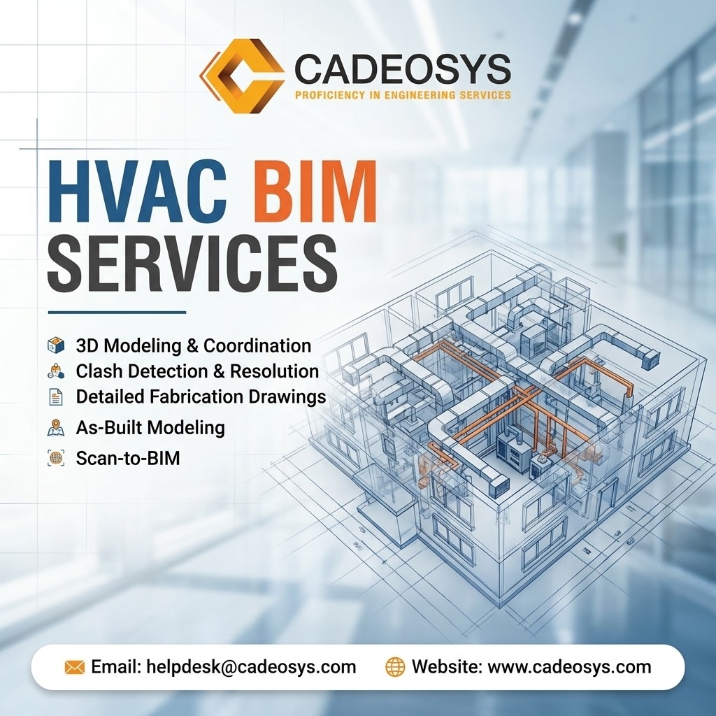 Cadeosys's tweet photo. HVAC BIM Services
Cadeosys offers expert HVAC BIM services, including 3D modelling, clash detection, coordination, and fabrication drawings, helping AEC professionals improve accuracy, reduce rework, and deliver efficient construction projects worldwide. https://t.co/13Cn4QJyZo