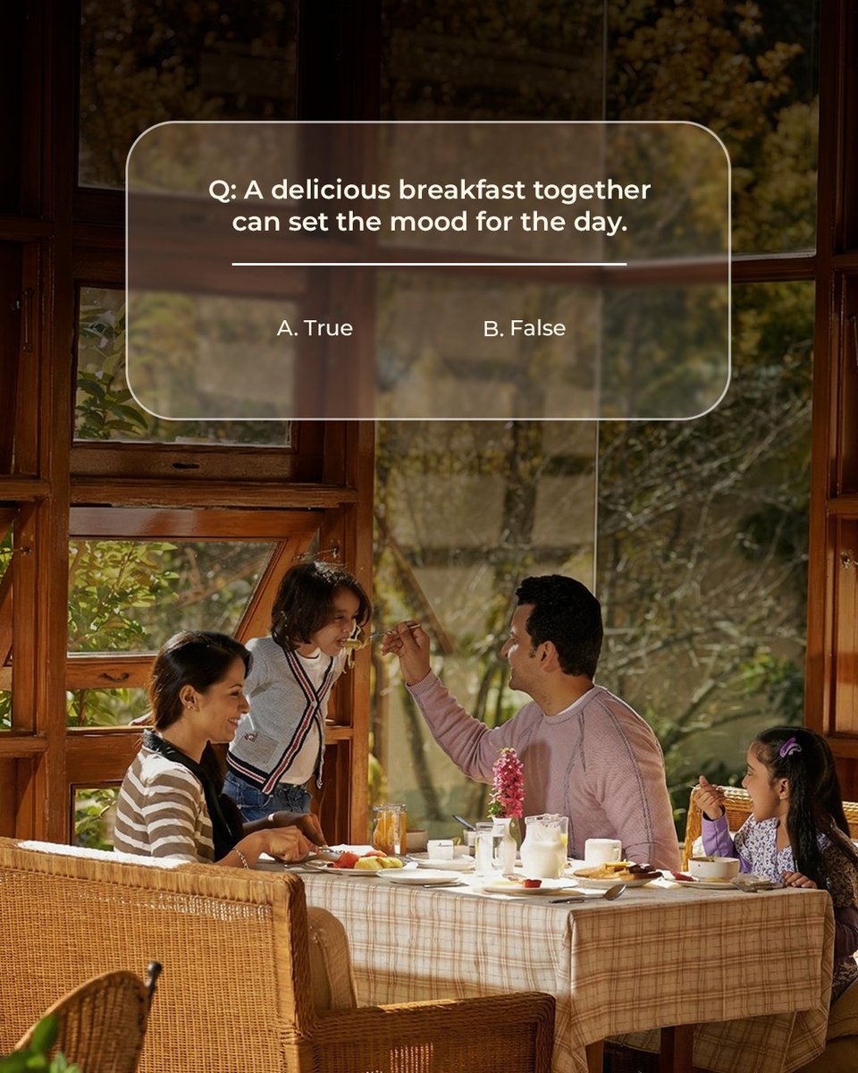 clubmahindra's tweet image. #ContestAlert | Day 13: #SharedJoy with #ClubMahindra
Answer today’s question and stand a chance to win ₹500 Amazon vouchers.

How to enter:

* Comment with #SharedJoy and #ClubMahindra
* Follow @clubmahindra
* Tag @clubmahindra and 4 friends
* Participate across all 30 posts