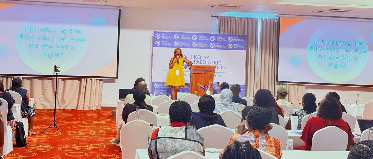 KEMRI_Wellcome's tweet photo. Protecting babies starts before birth, and RSV awareness is key.
Dr Joyce Nyiro unpacked the burden of RSV and how maternal immunization can be a game-changer in preventing severe infant infections. With an RSV vaccine roll-out on the horizon, now is the time to build awareness, trust, and readiness.
#KPASciCon2026 #AfyaYaWatotoWetu @Kenyapaeds