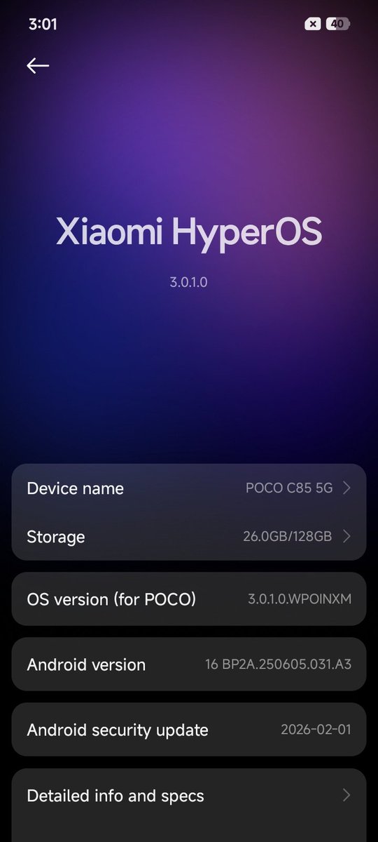 tsaikumar1989's tweet image. Finally update to #XiaomiHyperOS3 on my POCO C85 5G today.

The device feels alot smoother than before.

Good job @IndiaPOCO @digvj 
#POCO #POCOC85 #POCOC855G #MadeOfMad😈