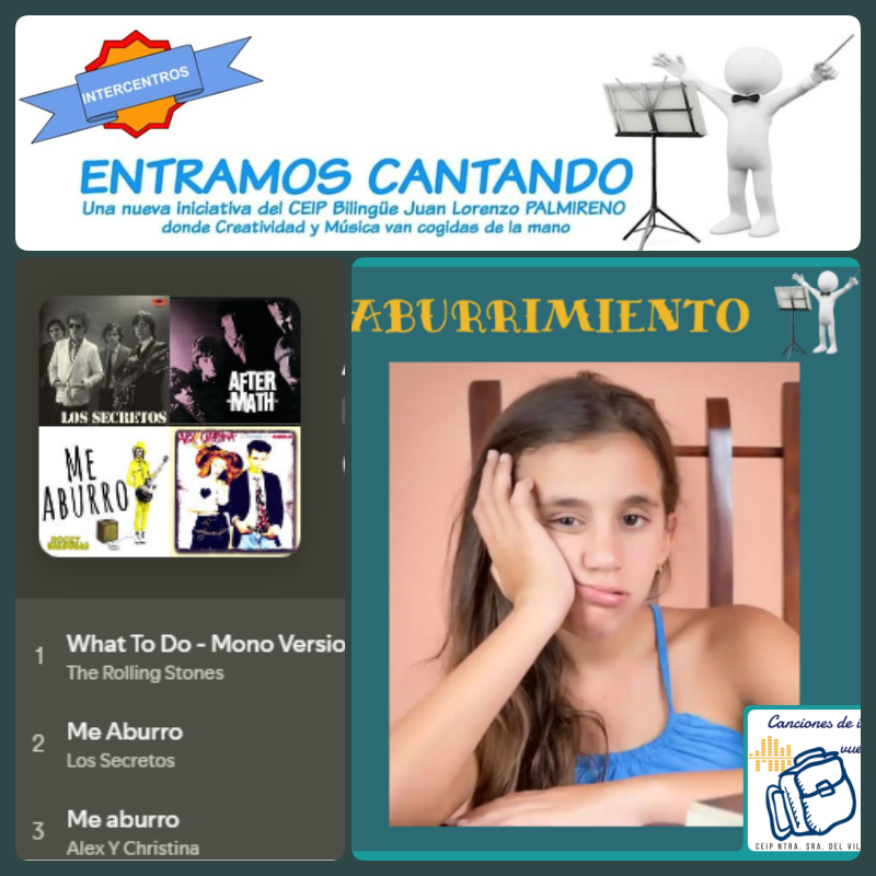 ColeNSVillar's tweet photo. Música en El Villar 🎼
Proyecto Intercentros #ENTRAMOSCANTANDO
Para el mes de abril, la emoción propuesta es: EL ABURRIMIENTO. 🥱😒
https://t.co/8NNY4EWjOA
#proyectointercentros #entramoscantando #musicayemociones @Entramscantando @CrisFagot https://t.co/NHXobpz9HT