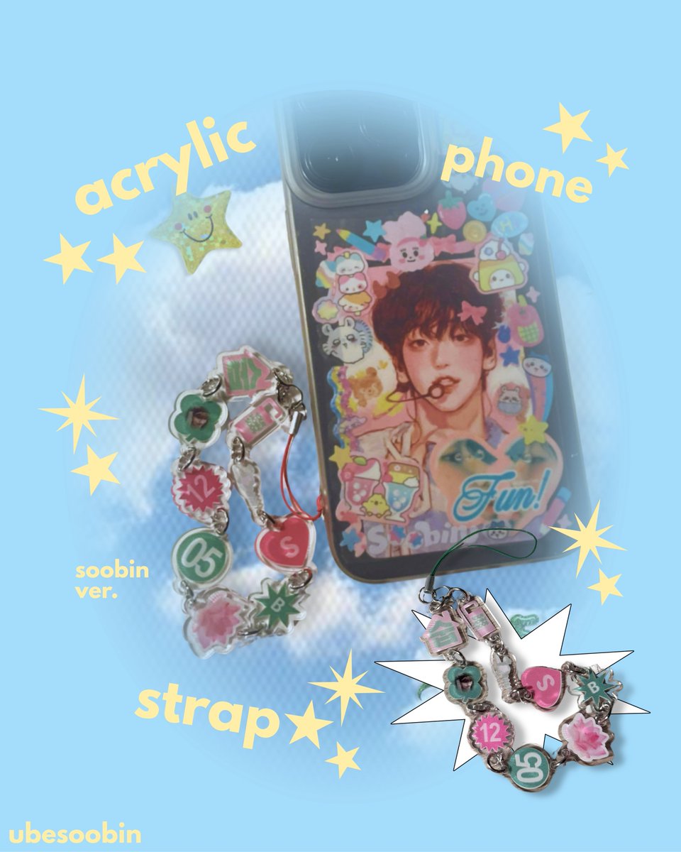 💖🧤🍥🍡🪷
SOOBIN ACRYLIC PHONE STRAP
for #MOAArtMart2026