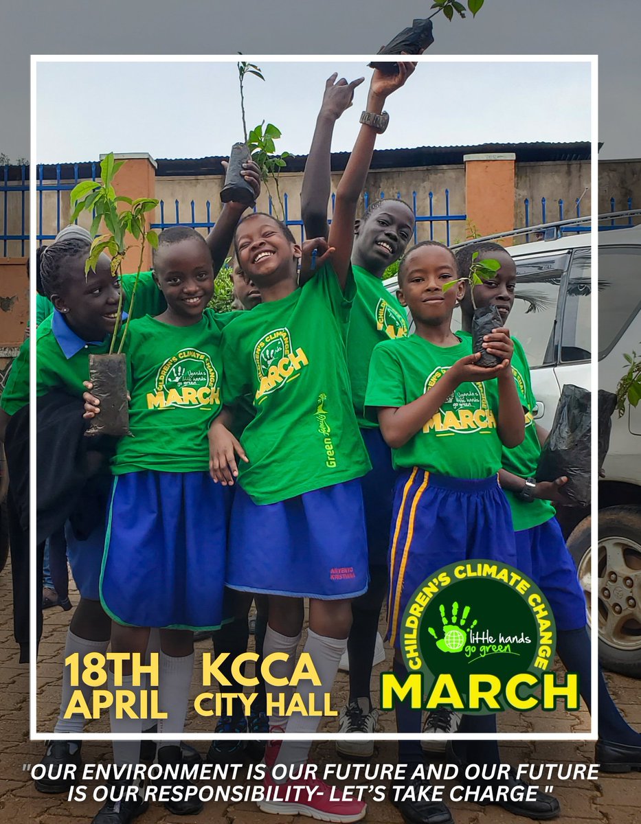 LilHandsGoGreen's tweet photo. Make caring for the Earth exciting &amp; children will lead the change. Bold, creative &amp; ready to act. #GoGreenUg #ClimateChangeMarch26 
@JosephMasembe1 @JCNiklas @Greenanglicans https://t.co/grlQAx401o