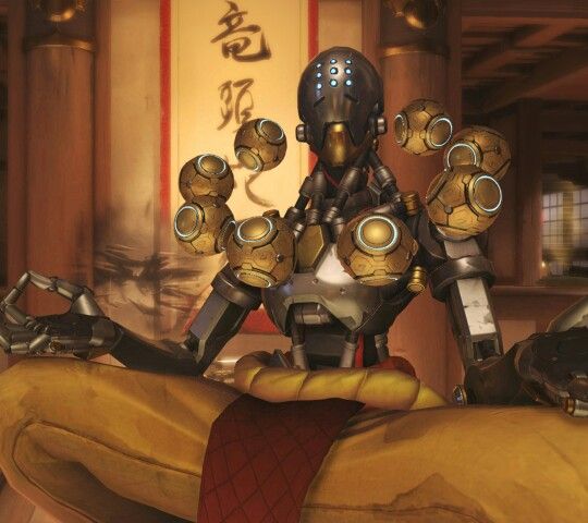 0verwatchbase's tweet photo. Zenyatta has started collecting Pokemon Cards. https://t.co/FkCbJU7PwQ