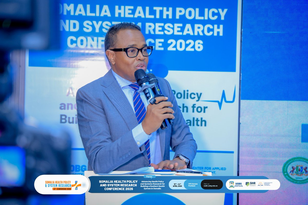 aasiyahusein's tweet photo. The Health Policy and Systems Research Conference of Somalia has been officially concluded, organized by the Development, Innovation and Research Center of Bosaso University – Garowe.

#SHPSTR2026 #UHC #SomaliaHealthPolicy #HealthSystemsResearch
#BiciidCenter #SomaliCulture https://t.co/TbKHk0yql4