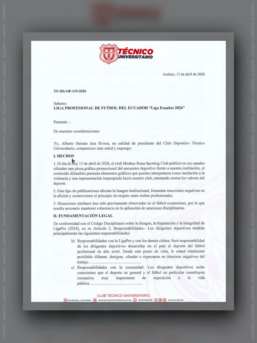 Jaajajajjsjsjs el abogado del Rodi viendo que por fin puede ganar un caso y no lo desaprovechó ✨ 
Ahora toma hpta <a href="/ClubMushucRuna1/">Mushuc Runa Sporting Club</a>  😂😂😂😂