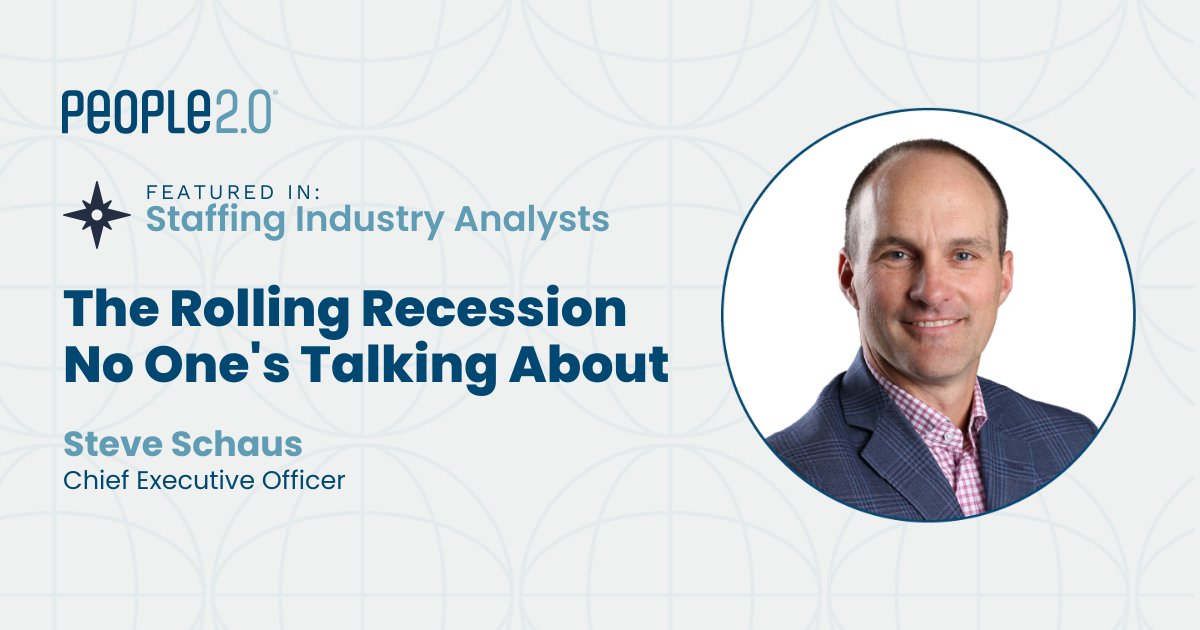 People2o's tweet image. The temp staffing market just endured a three-year downturn that broke the usual rules. People2.0 CEO Steve Schaus on what happened and what's next. 

Read his latest: hubs.ly/Q04bm7GV0

#StaffingIndustry #WorkforceTrends