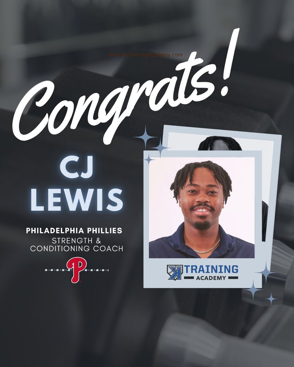 ‼️ #KsFam CJ Lewis Hired by Phillies‼️

Congrats to long time Ks Athlete turned #KsCoach CJ Lewis as he was hired by the Philadelphia Phillies as a MiLB Strength and Conditioning Coach

After his college playing career, CJ joined us as a Ks Strength Coach intern. His passion and