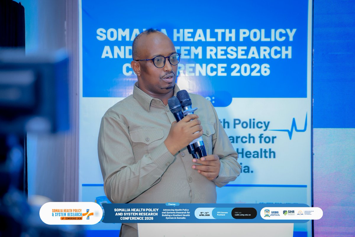 aasiyahusein's tweet photo. The Health Policy and Systems Research Conference of Somalia has been officially concluded, organized by the Development, Innovation and Research Center of Bosaso University – Garowe.

#SHPSTR2026 #UHC #SomaliaHealthPolicy #HealthSystemsResearch
#BiciidCenter #SomaliCulture https://t.co/TbKHk0yql4