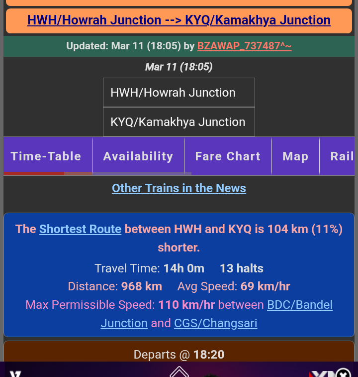 Ajitkum85387448's tweet image. Operating &amp;amp; Average Speed of Howrah - Kamkhya Vande Bharat - 110kmph &amp;amp; 69Kmph 

 Average Speed of Proposed Bengaluru- Mumbai VB Sleeper should be min 80kmph (Possible )