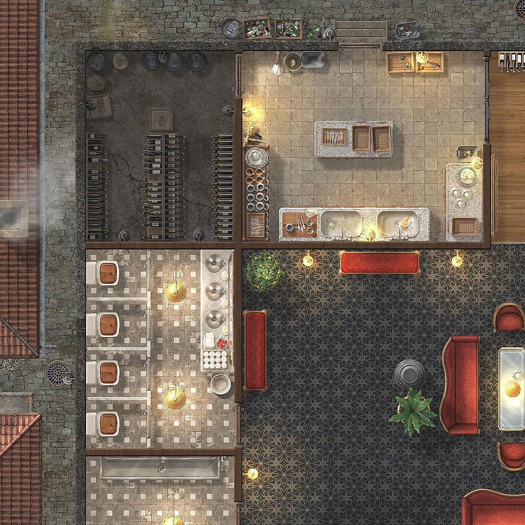 DavidHemenway1's tweet image. Take your fantasy #RPG out for a night on the town with The Bronze Griffin Lounge. This swanky nightclub is great for a heist or bar brawl. Be prepared for your players to burn it down. 🔥

See more at the @roll20app Marketplace.
➡️ marketplace.roll20.net/browse/publish…
#ttrpg #pathfinder #dnd