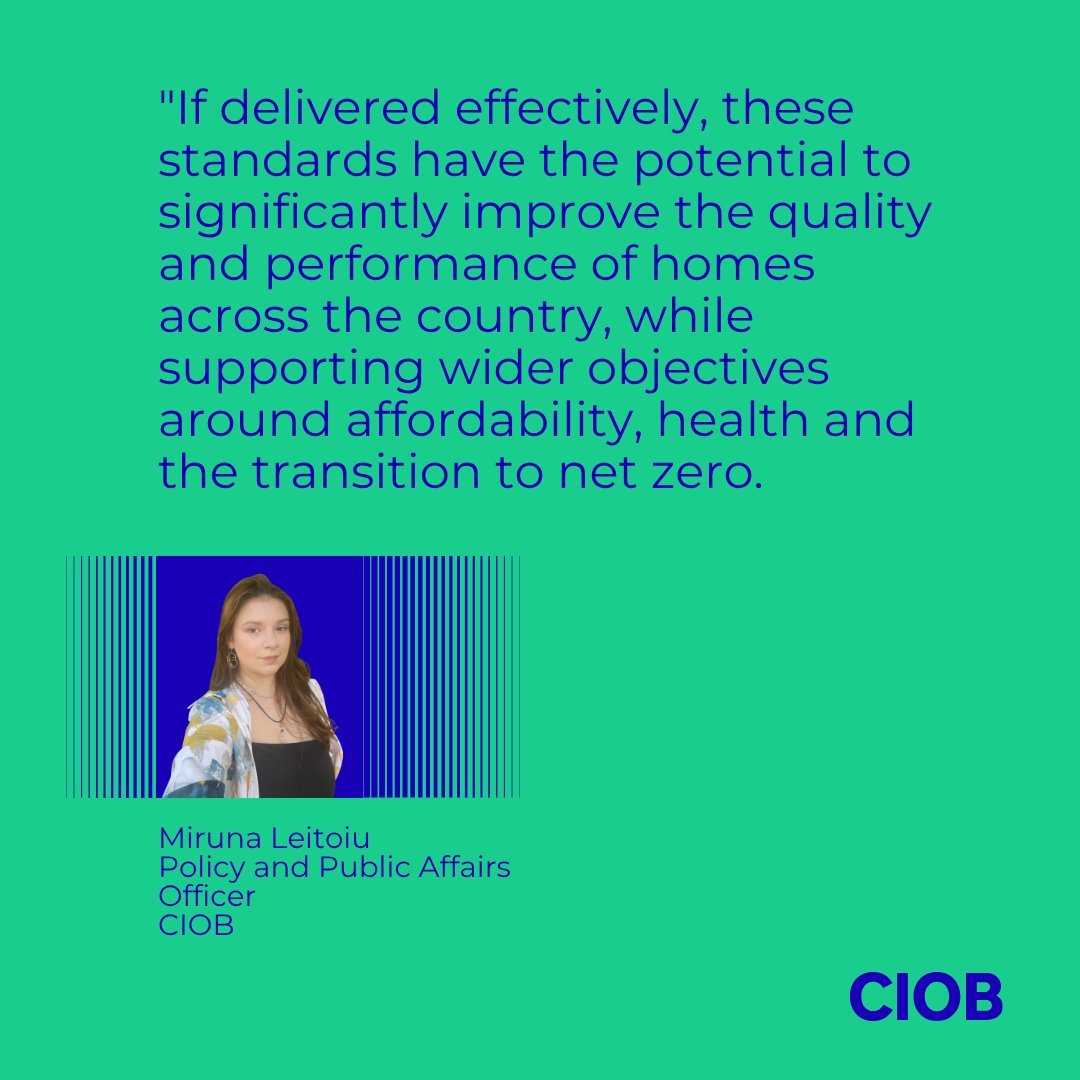 theCIOB's tweet image. The UK Government has concluded three major consultations aimed at improving the quality, safety and energy performance of homes: brnw.ch/21x1AxD 

#ciob #construction #loveconstruction #housing #ukhousing #housingreform #futurehomesstandard #decenthomesstandard #epc