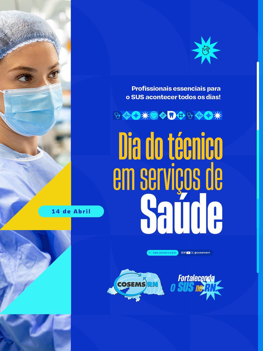 […] saúde, os técnicos fazem a diferença todos os dias com competência, dedicação e humanização.👏 Valorizar esses trabalhadores é fortalecer o SUS e garantir mais qualidade no cuidado com as pessoas!

#FortalecendoOSUSNoRN