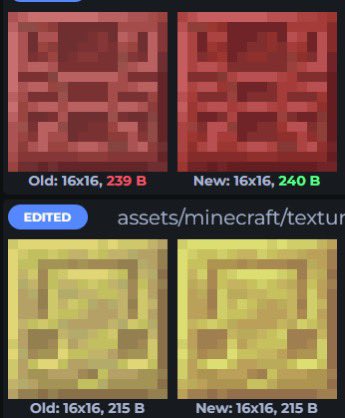 old and new cinnabar and sulfur comparisons

the raw blocks are unchanged