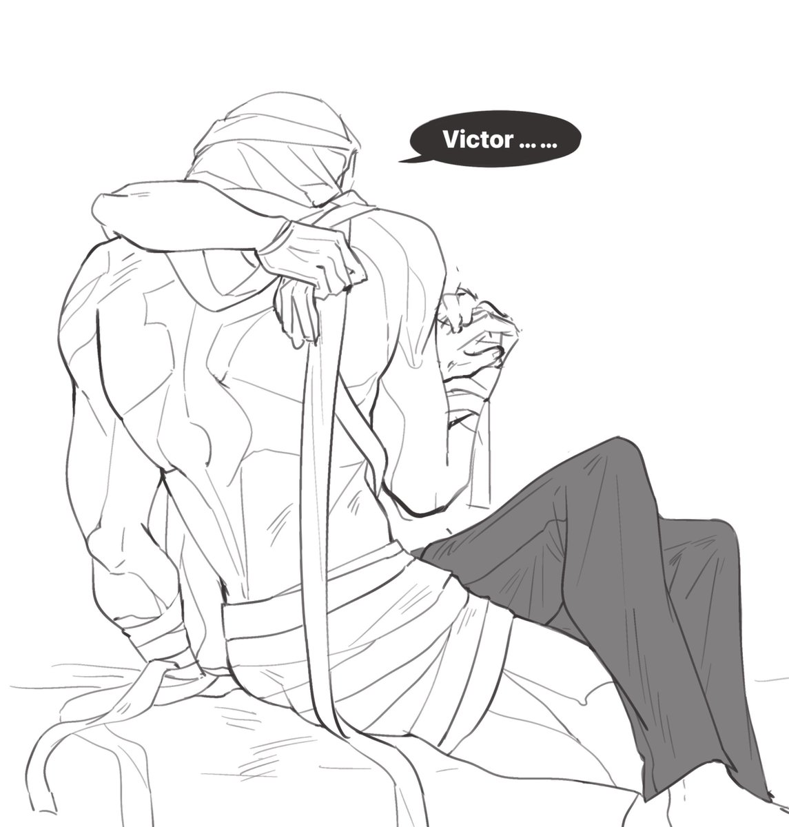 很喜欢缠满绷带这个造型，结果画着画着creature身上绷带越来越多💦（ #vicreature