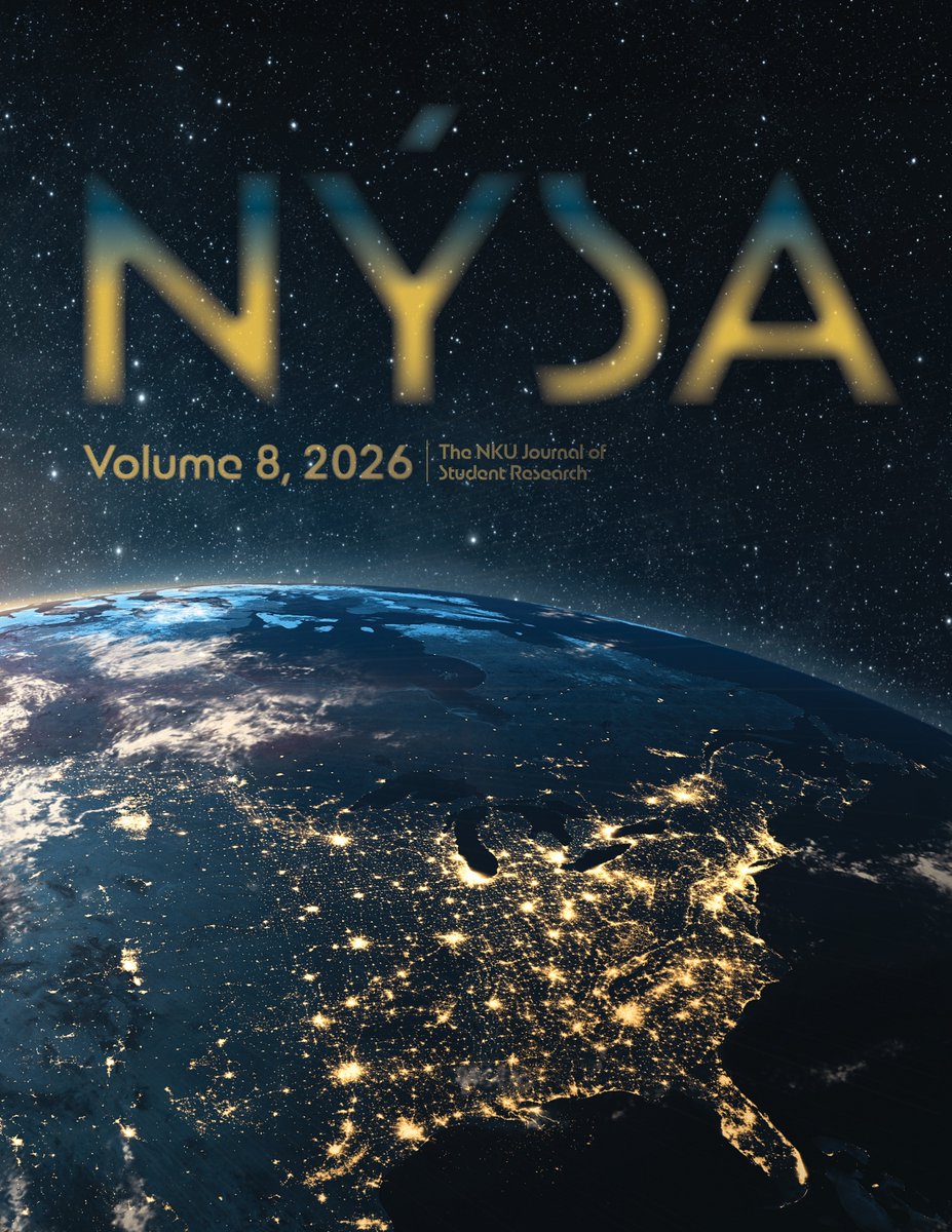 NKUISRCA's tweet photo. The cover designs for Volume 8 of NÝSA: The NKU Journal of Student Research are here! Congrats to Claudia Faye (front cover) and Carly Sallaz (back cover) on their selected designs, and thanks to Dr. Patrick Hare and the editorial board for their work on this year’s volume! https://t.co/rFgxCOEkvd