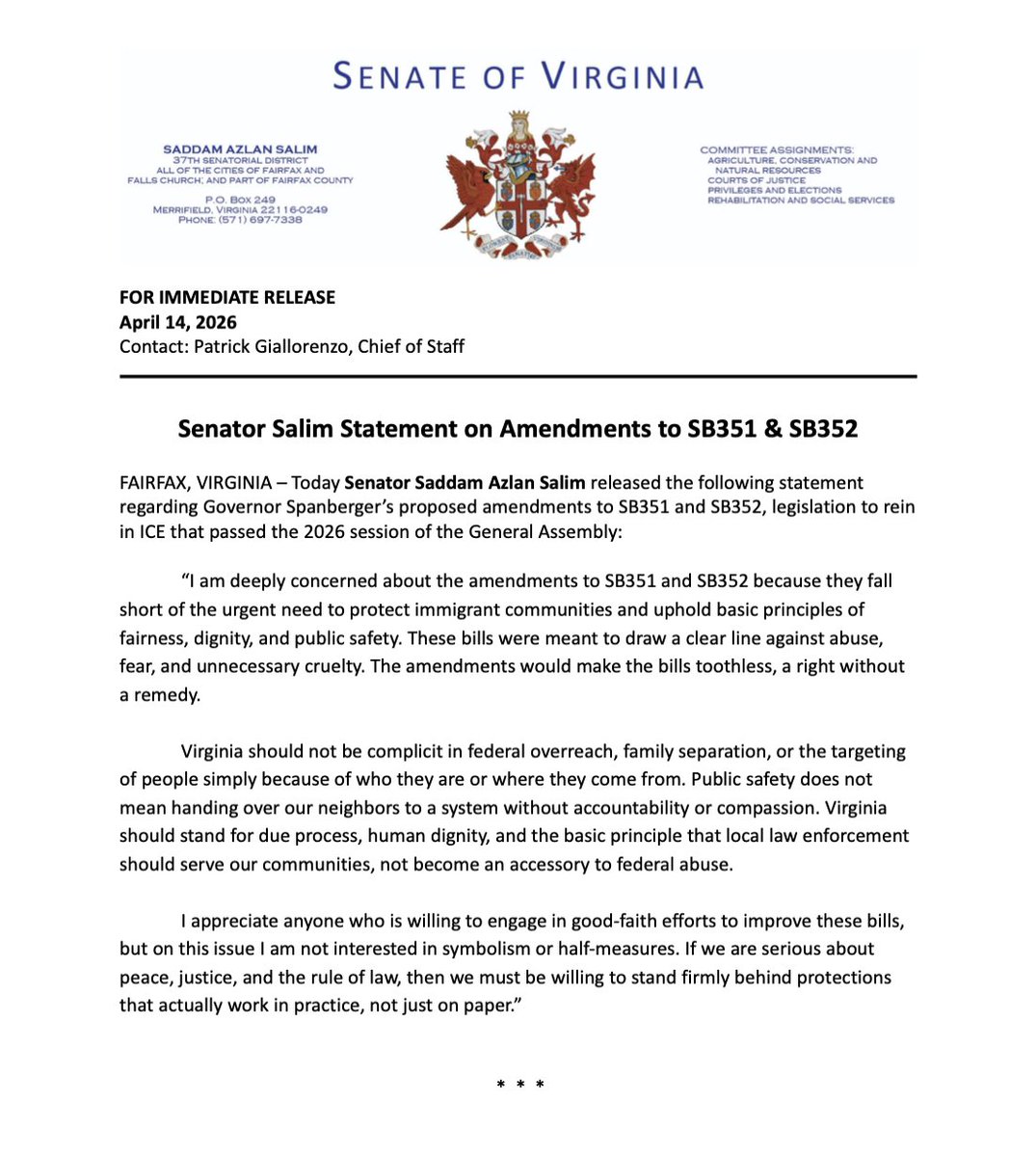 Senator Saddam Azlan Salim tweet media