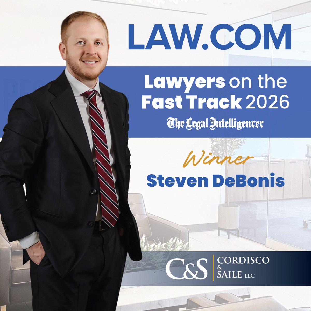 cordiscosaile's tweet image. Fast track? More like full speed ahead. 🚀

Congratulations to our own Steven DeBonis on being named a winner of the Lawyers on the Fast Track award in the 2026 Pennsylvania Legal Awards by The Legal Intelligencer and Lawdotcom.

 #WherePeopleComeFirst #FastTrack #injurylaw