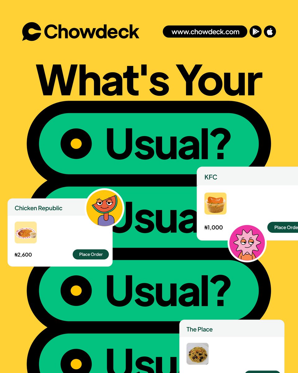 Chowdeck tweet media