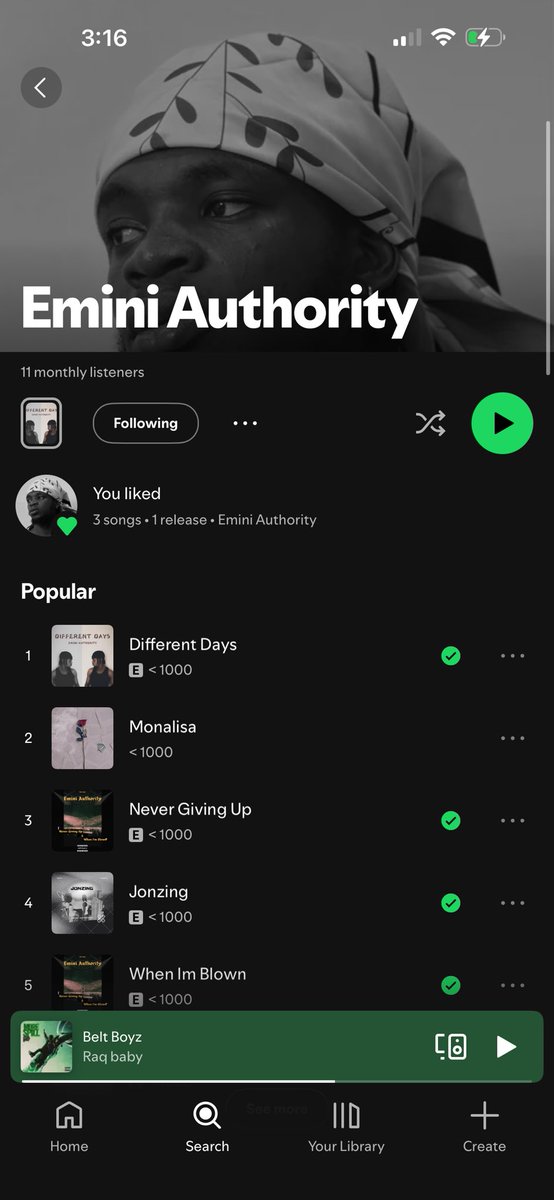 eminiauthority_'s tweet photo. Told my pops I’m going to ditch everything and push music  for a year and see what changes. Today is April 14 2026, I’ll back to this post by April 14 2027 and i would share with you guys what changed. If you’re finding out about me for the first time, I make conscious music 🎵❤️ https://t.co/4sf8bj7qBb