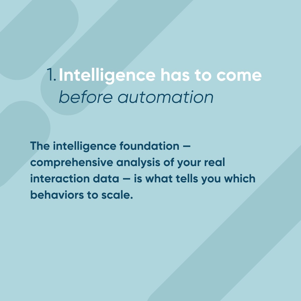 CallMiner's tweet image. We’ve seen it all in #CX AI deployments — wins, misses &amp;amp; costly mistakes. Here's the truth: AI doesn’t fix bad processes, it scales them. 

Instead, orgs should aim for intelligence first, automation second, improvement always.
Read our full guide here. ➡️ ow.ly/rVxN50YIRUn