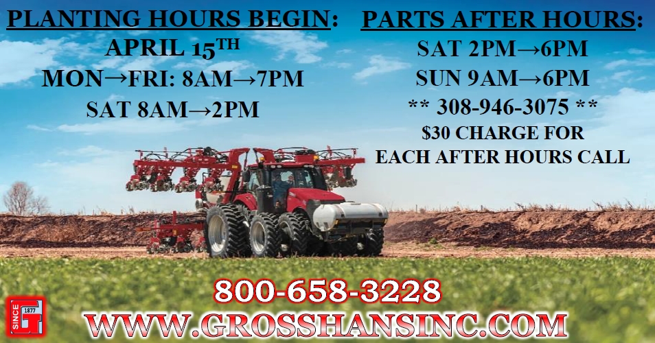 grosshansinc.com
#CaseIH #Case #International
#plant2026 #hours #parts
#farm #farming #farmer