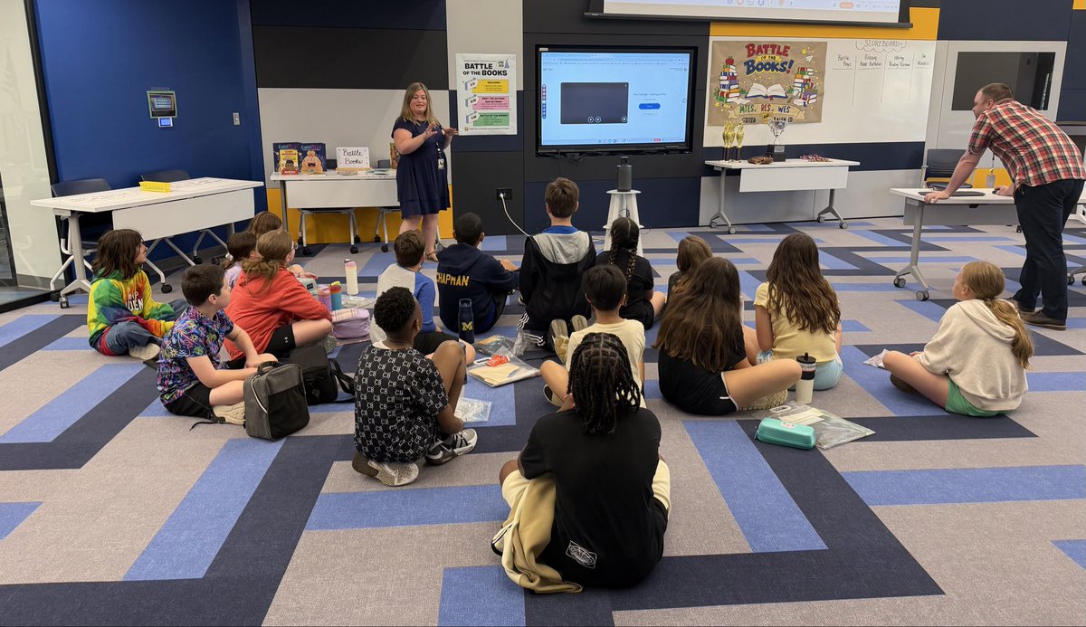 MTSD_DPedroza's tweet photo. MTSD G&amp;T students from all three elementary schools came together for an exciting Battle of the Books thanks to Ms. Palmer which was sponsored by the MTEF📚✨ Special guest author Dan Gutman will be joining the fun at MTMS. #MTSDPride @MTSDSupervisor @MTSDnews @TraceyRaimondo https://t.co/T7RheAGzAA